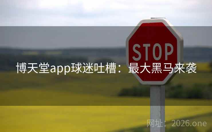博天堂app球迷吐槽：最大黑马来袭