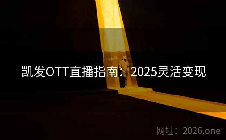 凯发OTT直播指南：2025灵活变现