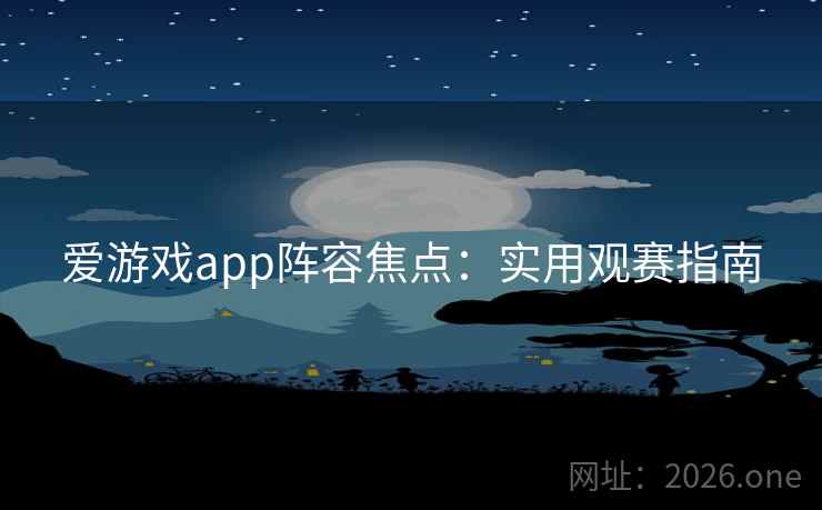 爱游戏app阵容焦点：实用观赛指南