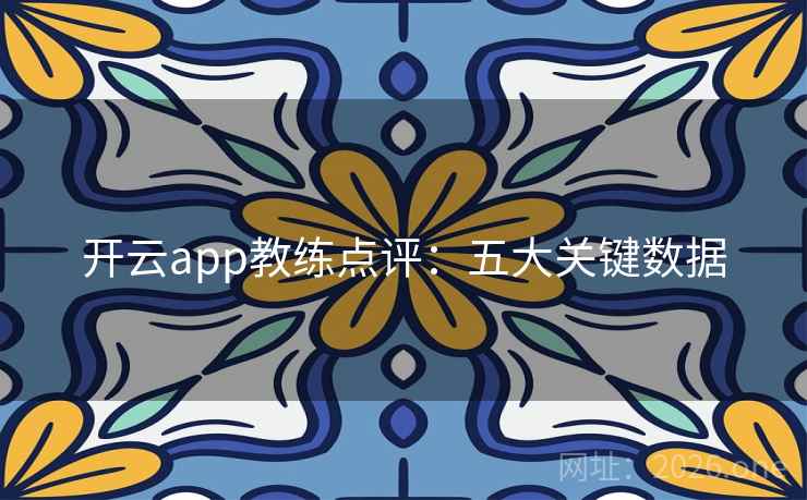 开云app教练点评：五大关键数据